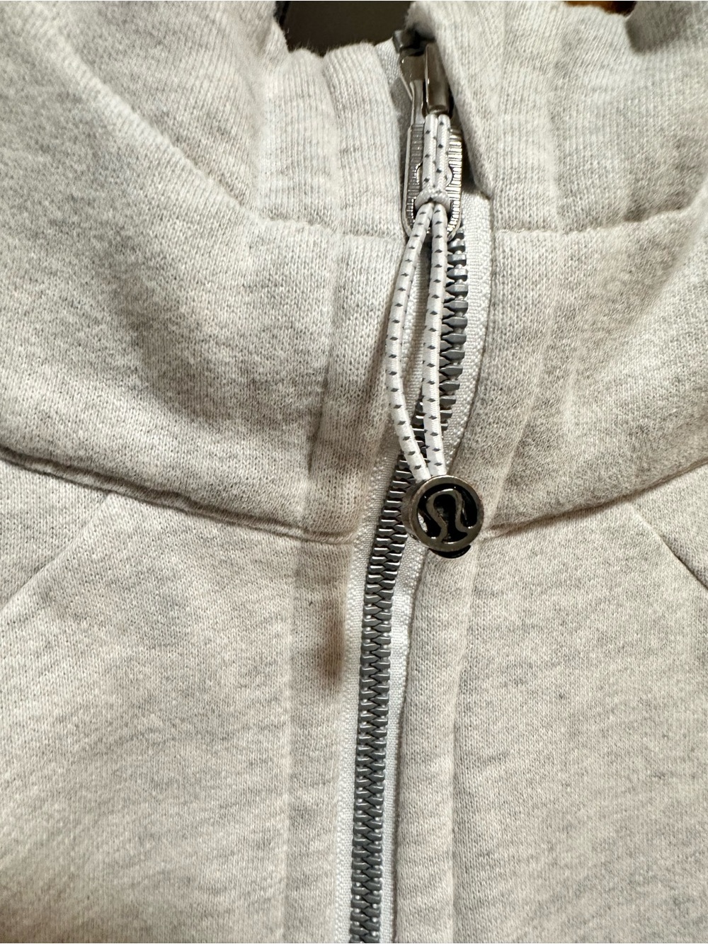lululemon athletica Heather Light Gray Full-Zip Scuba Utility Jacket - Picture 2 of 16
